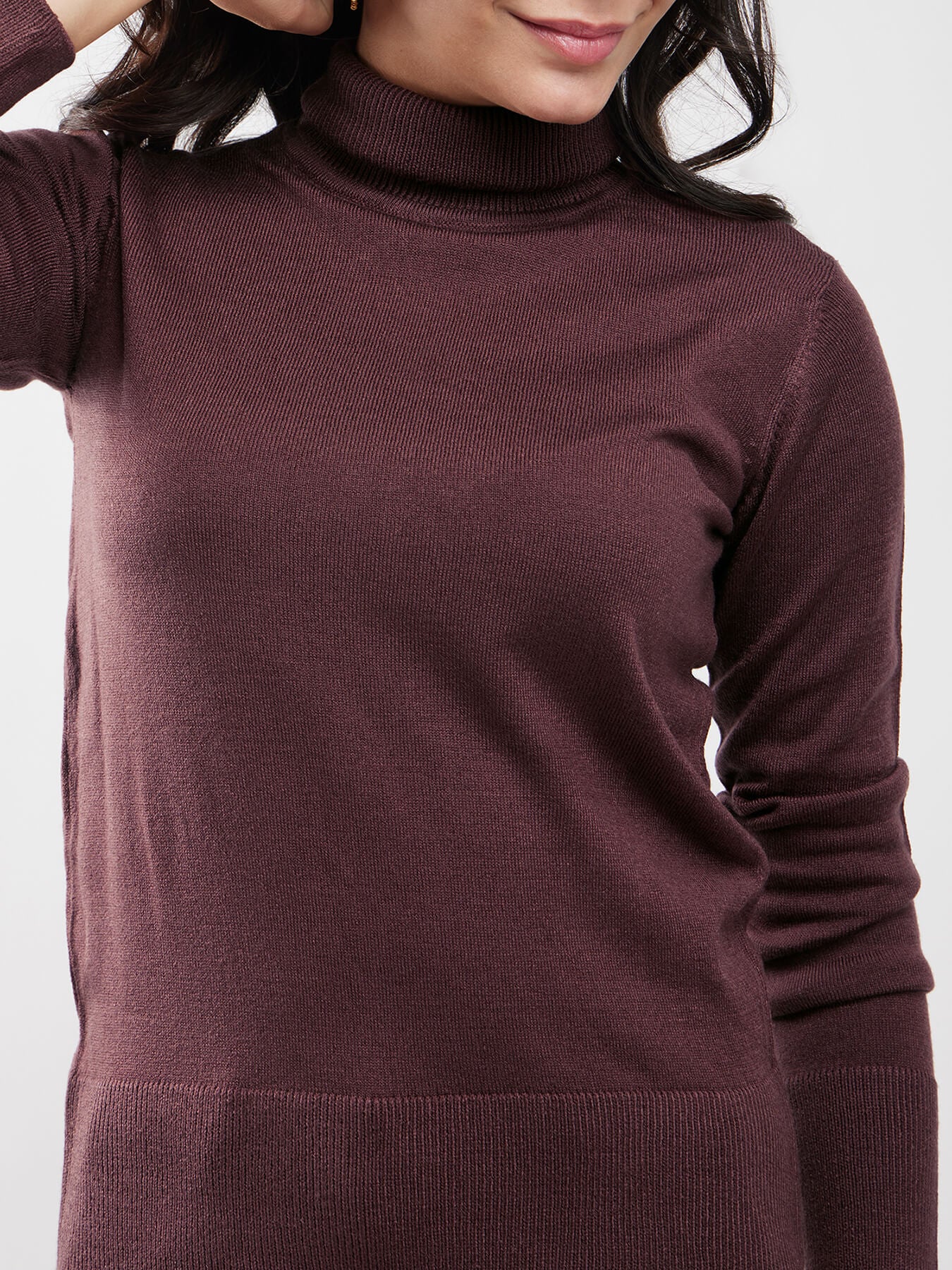 LivSoft Turtle Neck Sweater - Brown
