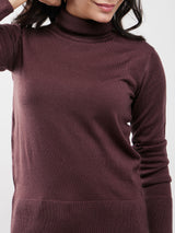 LivSoft Turtle Neck Sweater - Brown