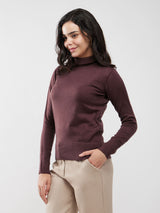 LivSoft Turtle Neck Sweater - Brown