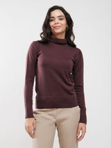 LivSoft Turtle Neck Sweater - Brown