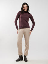 LivSoft Turtle Neck Sweater - Brown