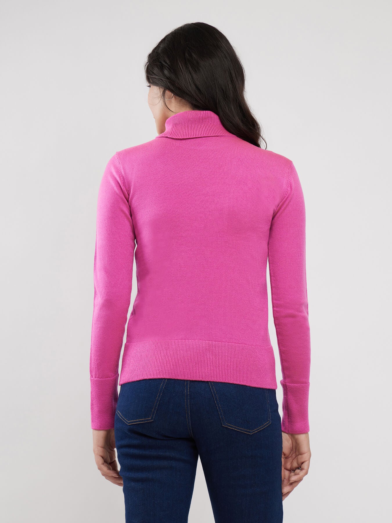 LivSoft Turtle Neck Sweater - Pink