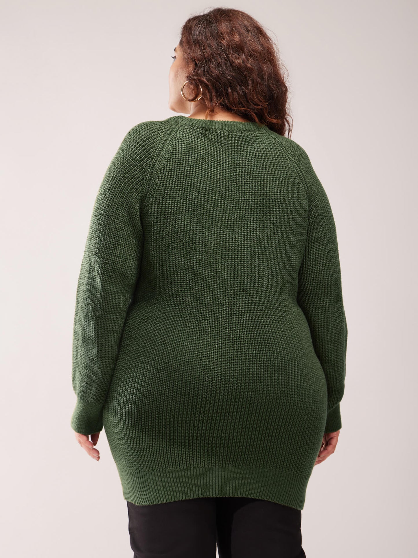 LivSoft Pearl Knit Tunic Sweater - Olive