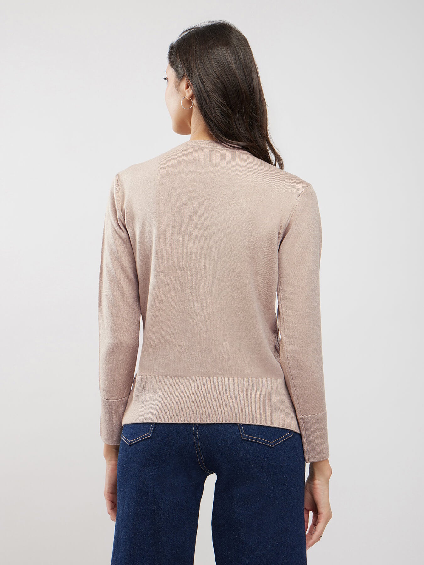 LivSoft Cable Knit Sweater - Beige