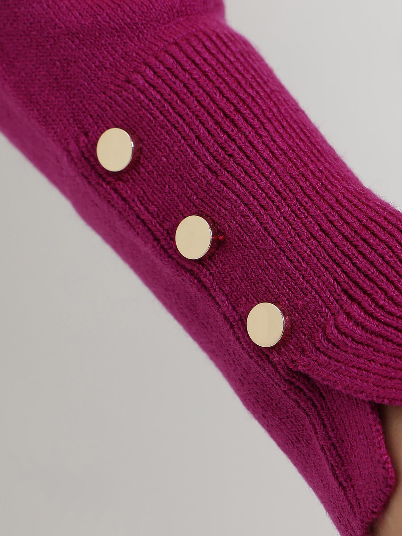 LivSoft V-Neck Sweater - Magenta