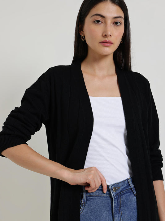 LivSoft V-Neck Shrug - Black