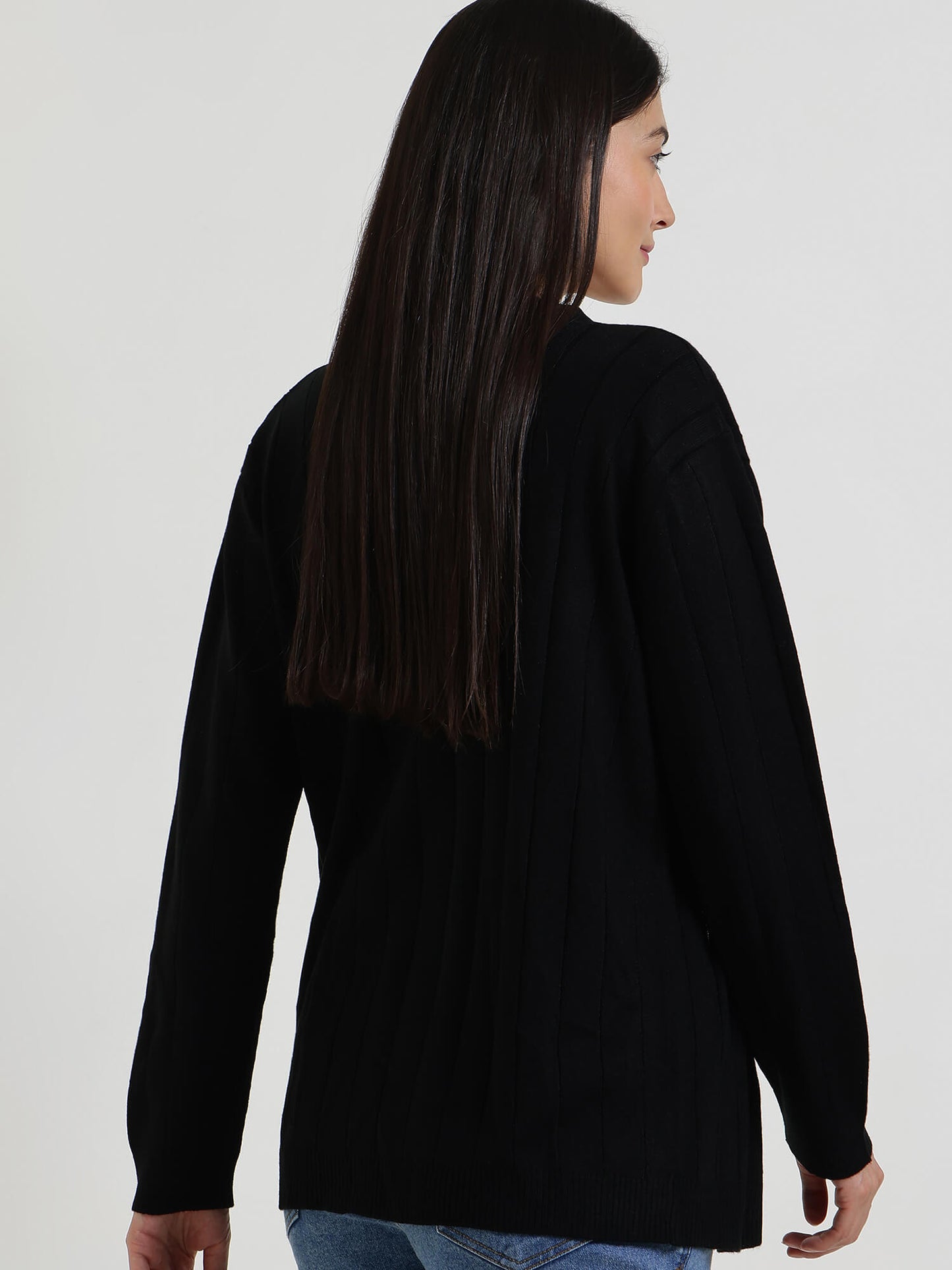 LivSoft V-Neck Shrug - Black