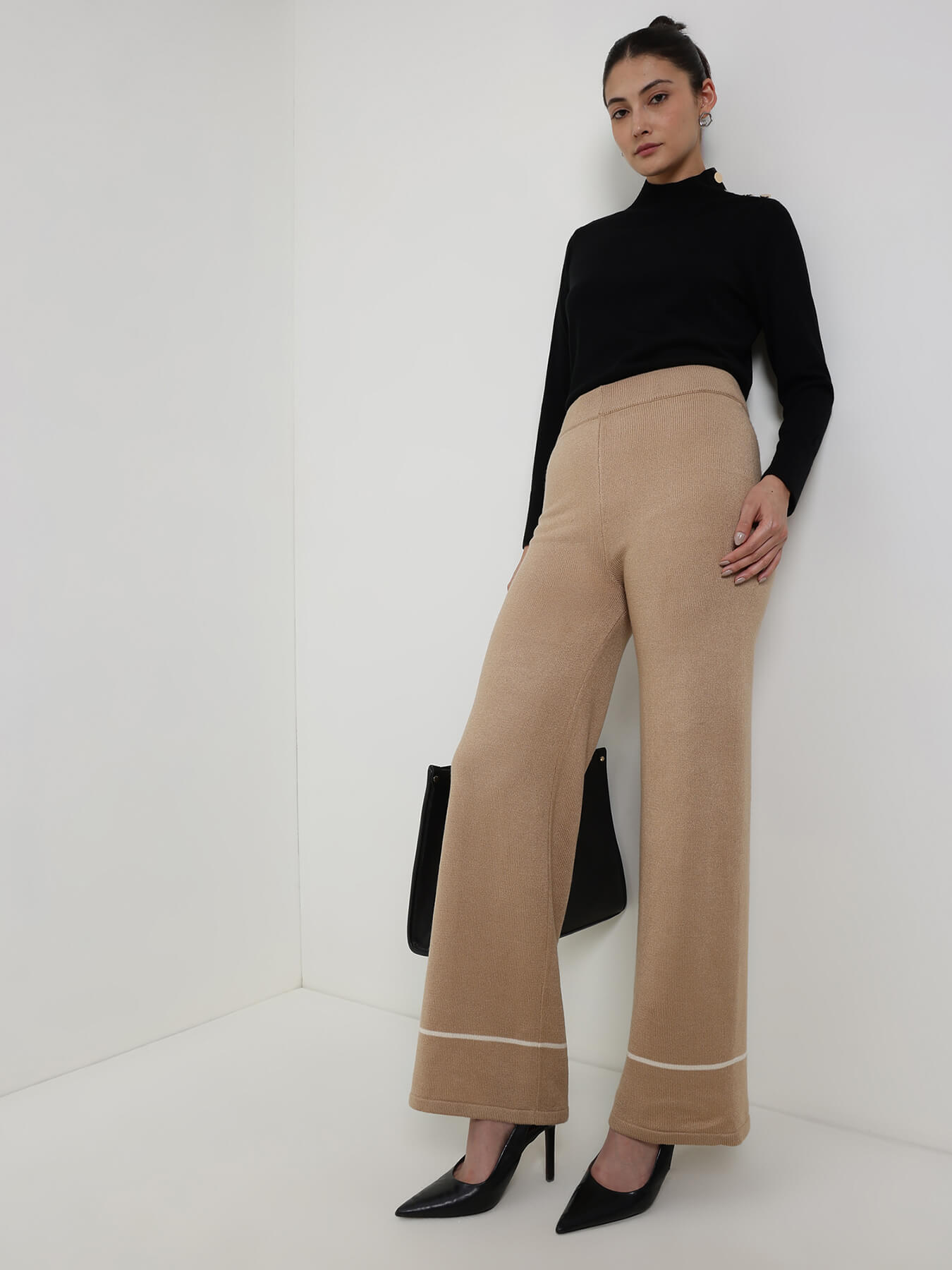 LivSoft High Neck Sweater - Black