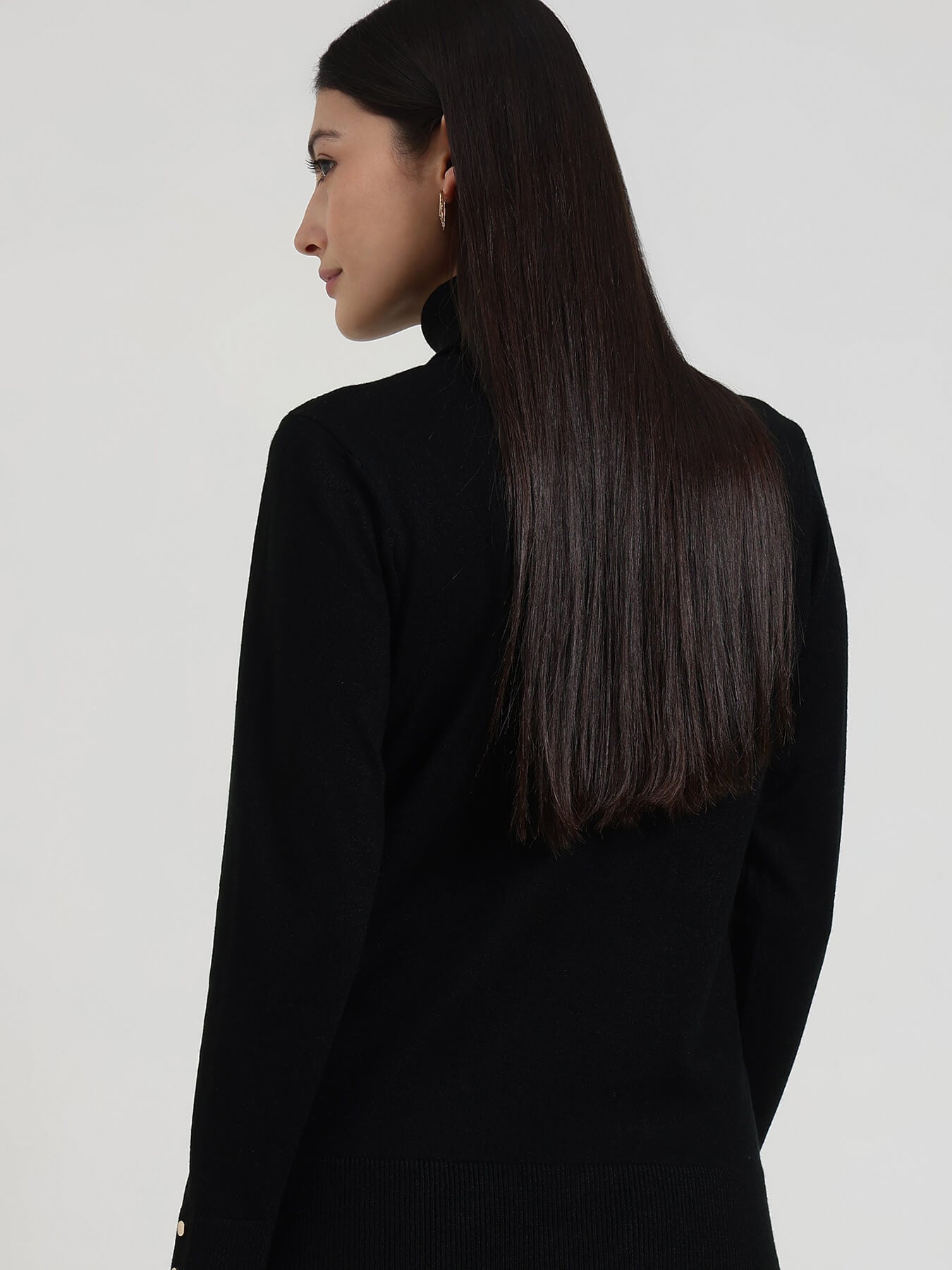 LivSoft Turtle Neck Sweater - Black