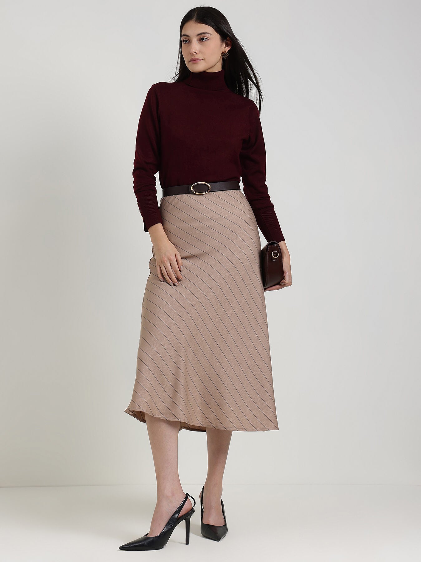 LivSoft Turtle Neck Sweater - Maroon