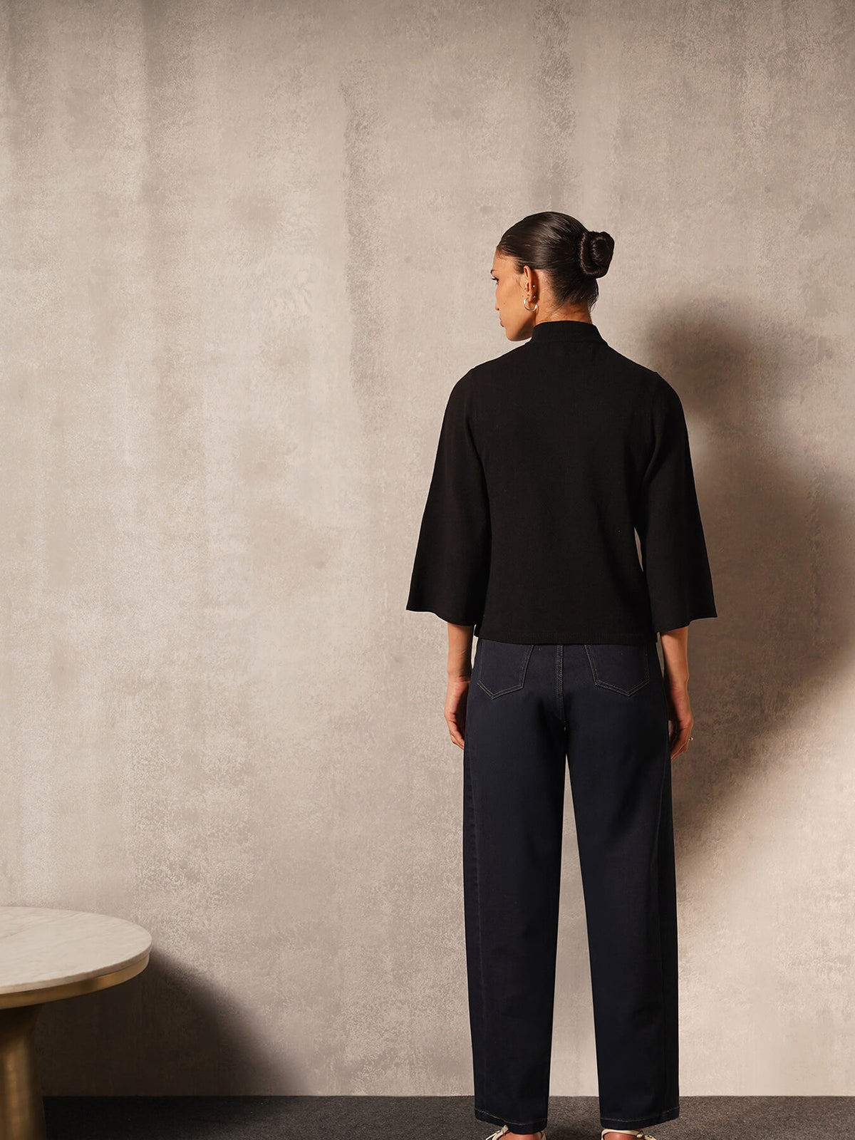 Ultra Livsoft High Neck Sweater- Black