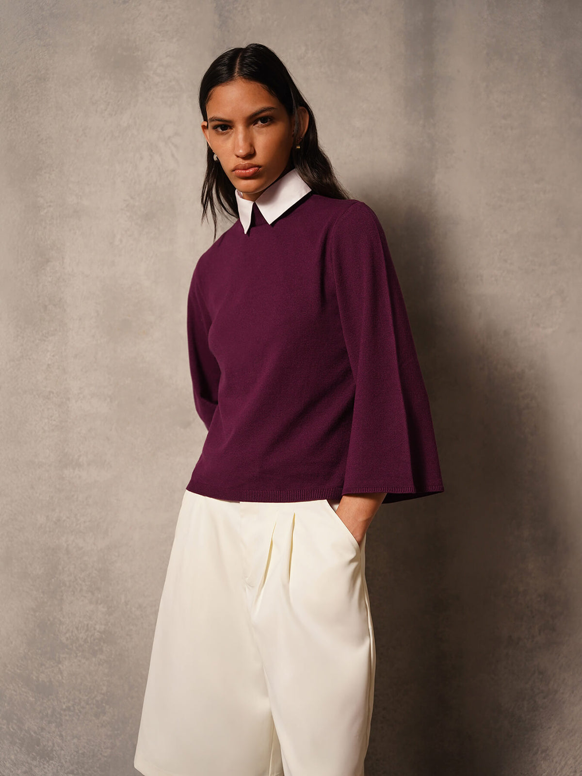 Ultra Livsoft High Neck Sweater- Wine