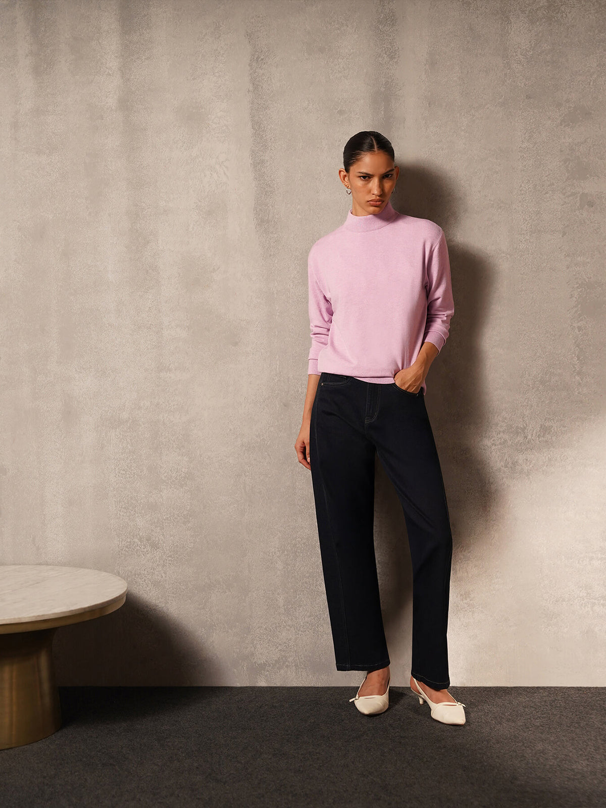 Livsoft Essential Crew Neck Pullover- Lavender