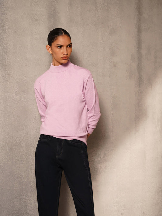 Livsoft Essential Crew Neck Pullover- Lavender