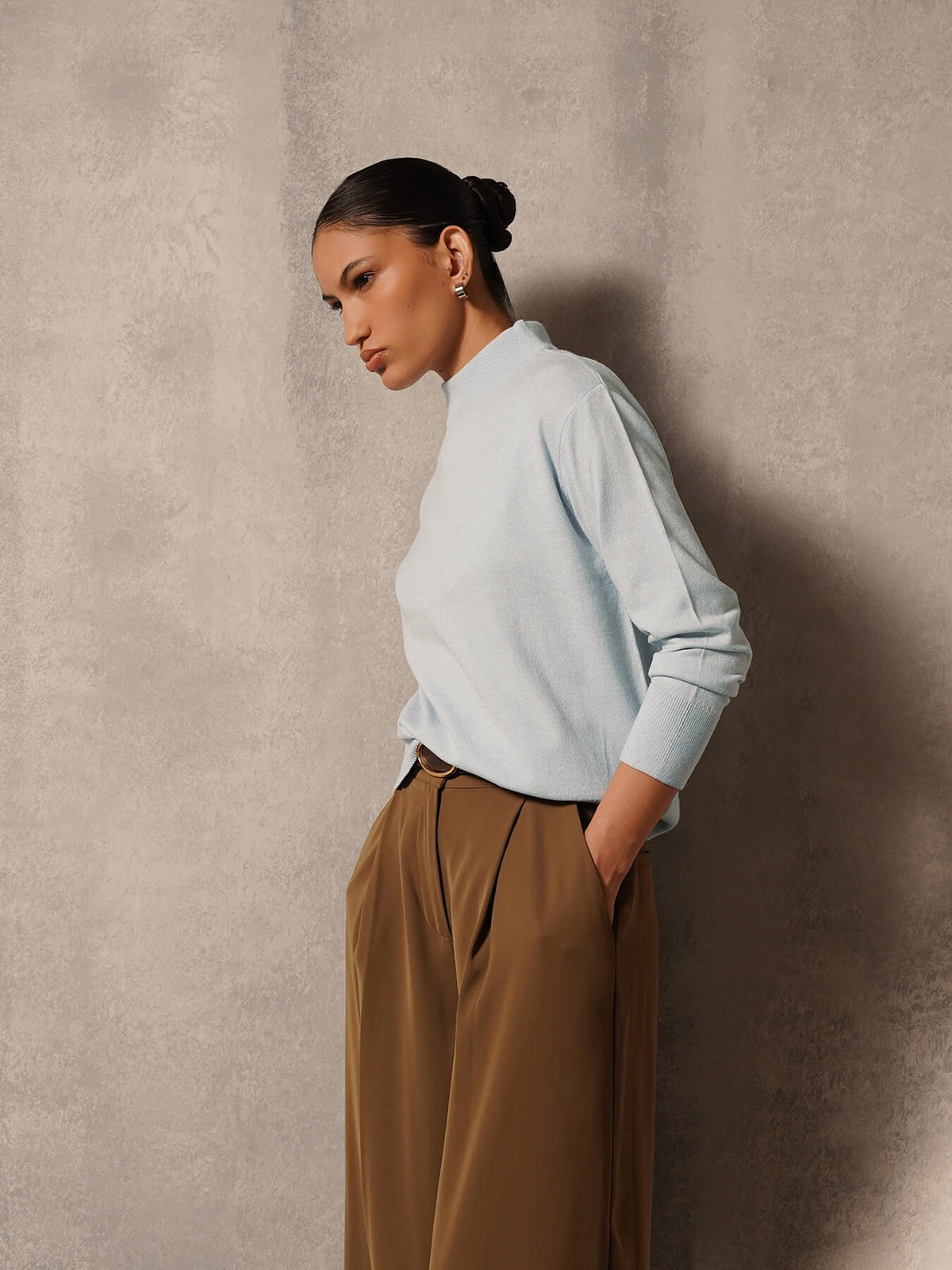 Livsoft Essential Crew Neck Pullover- Blue