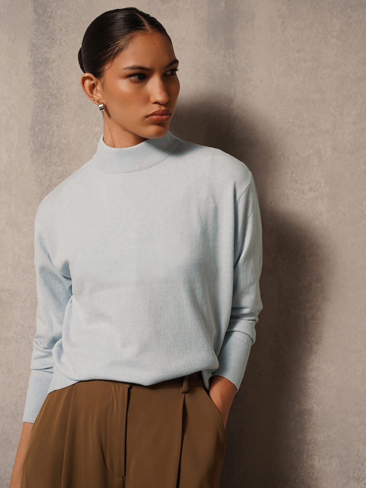 Livsoft Essential Crew Neck Pullover- Blue