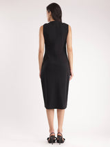 Bodycon Knitted Dress - Black