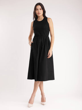 Cotton Dress - Black