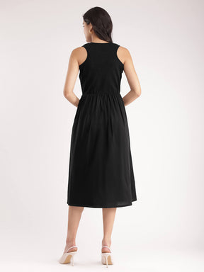 Cotton Dress - Black