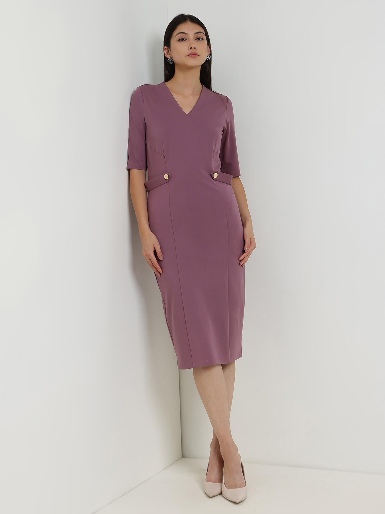 Bodycon Dress - Mauve