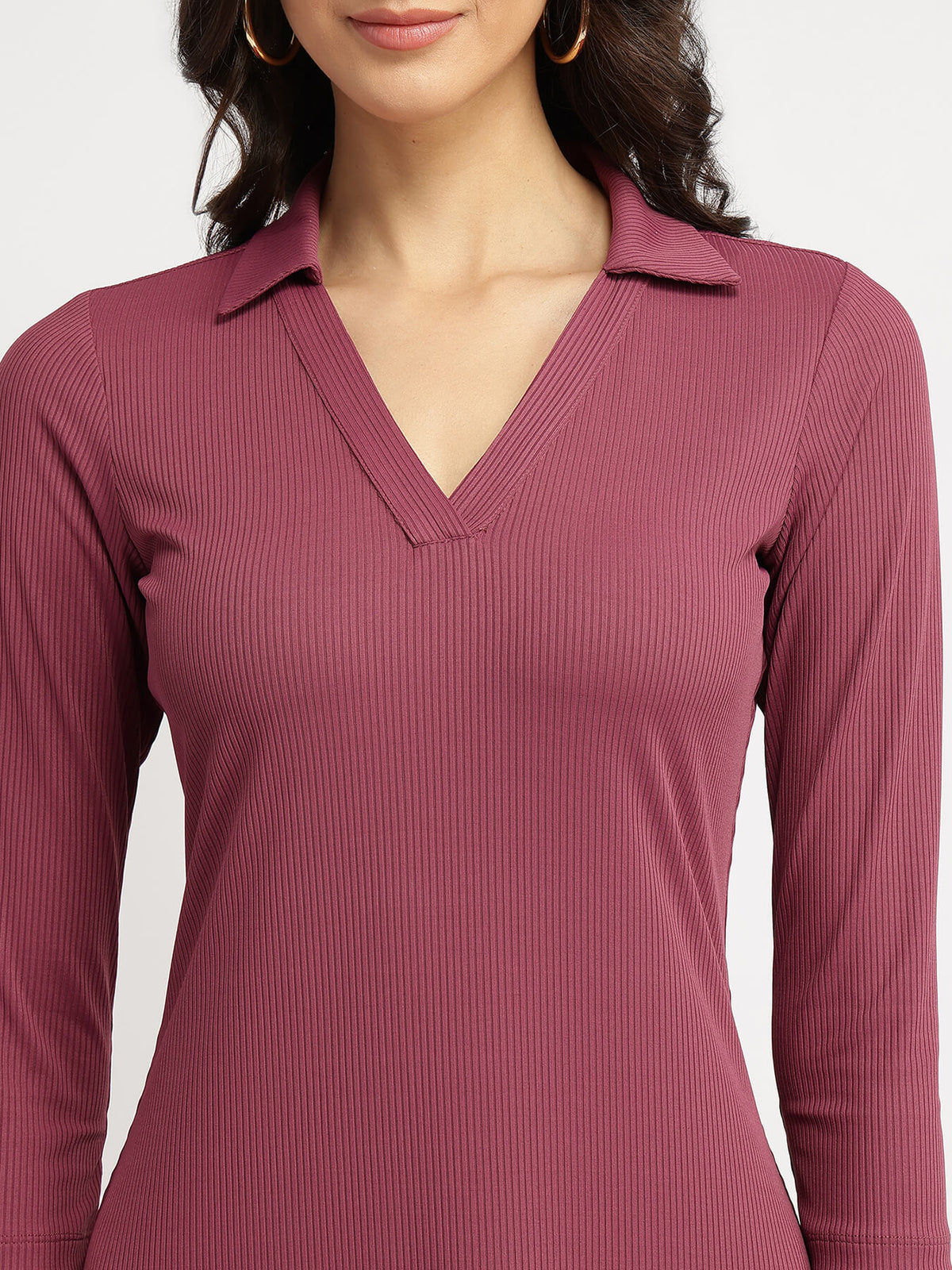 Knit Sheath Dress - Mauve