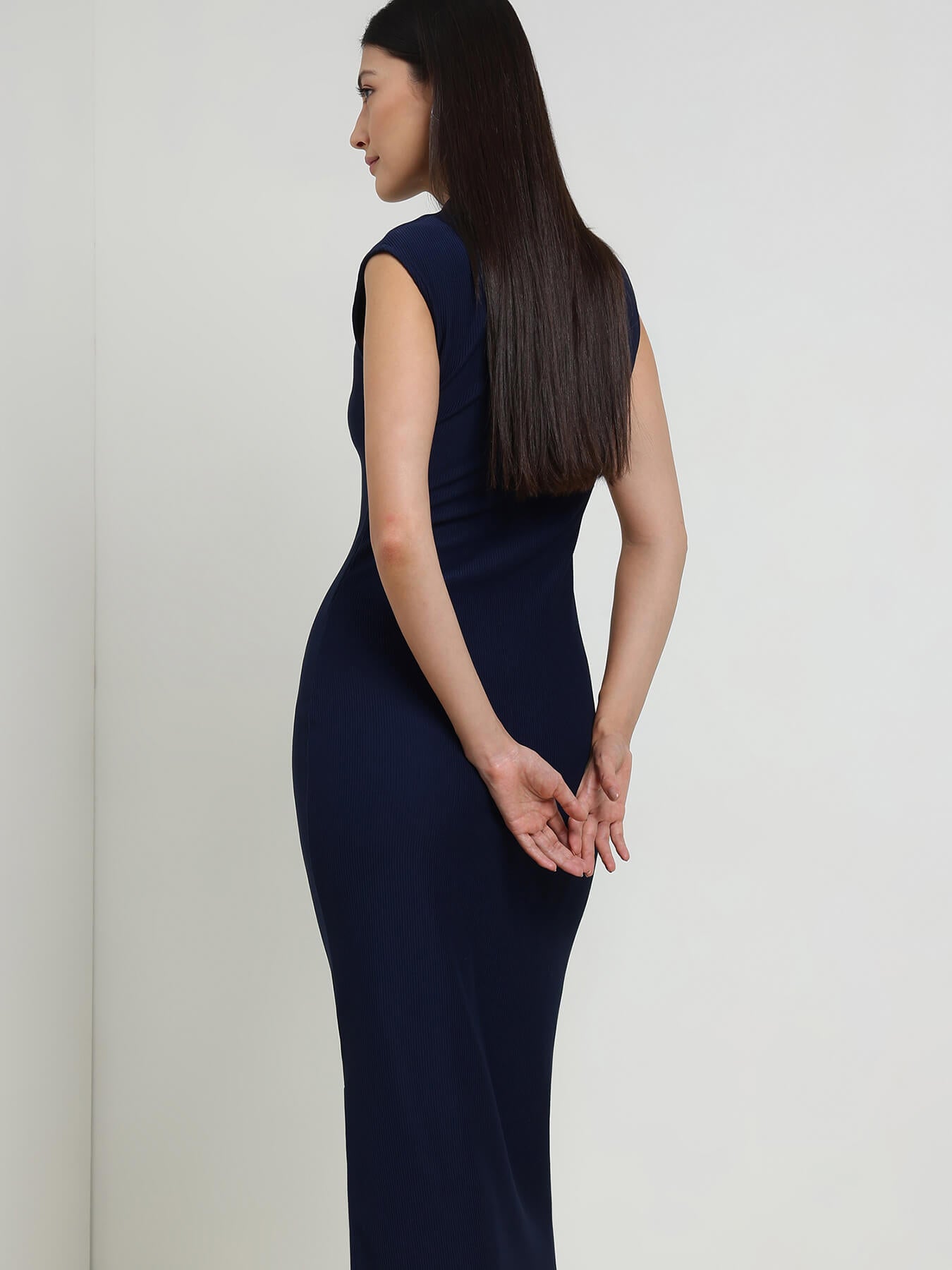 Bodycon Maxi Dress - Navy