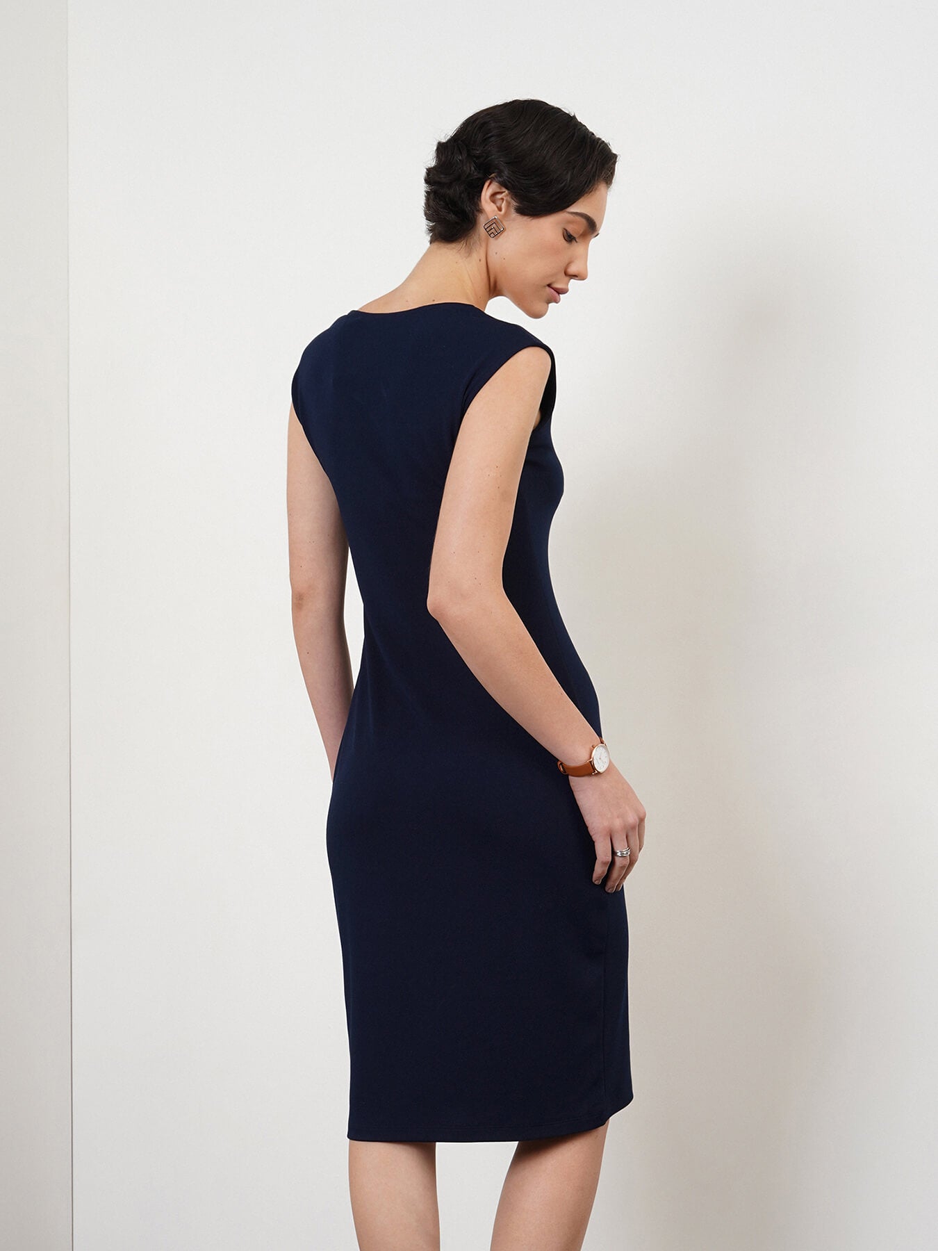 Bodycon Dress - Navy Blue