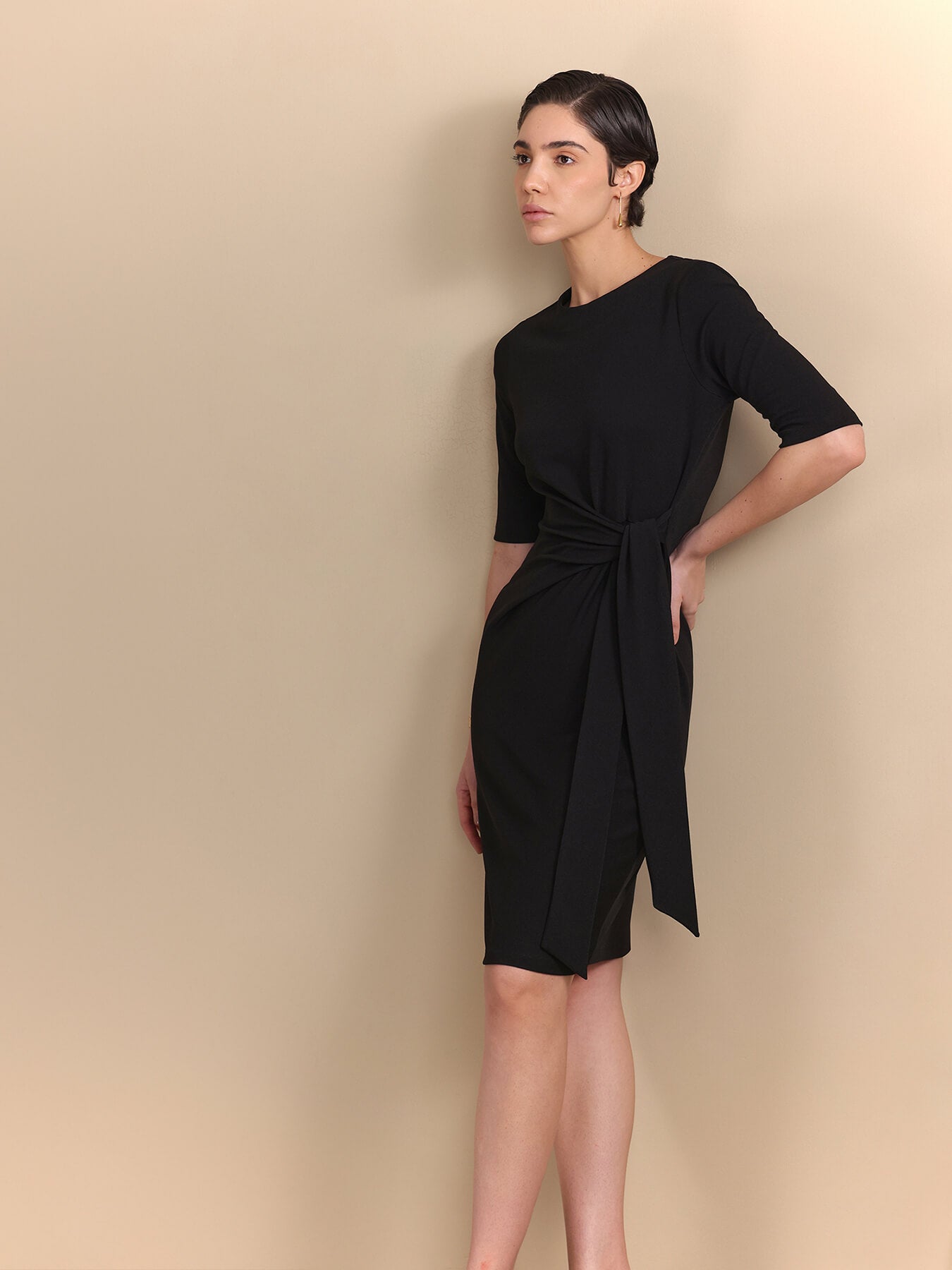 A-Line Mini Dress - Black