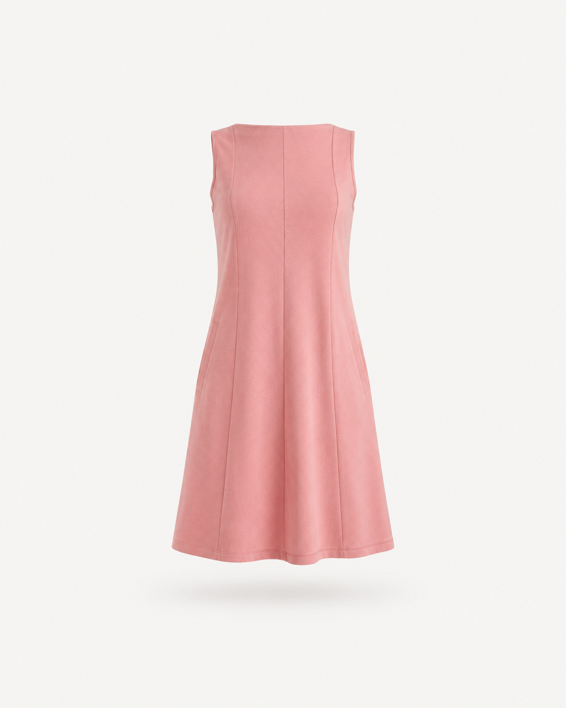 Pure Cotton A-Line Dress - Pink