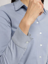 Cotton Knit Shirt - Blue