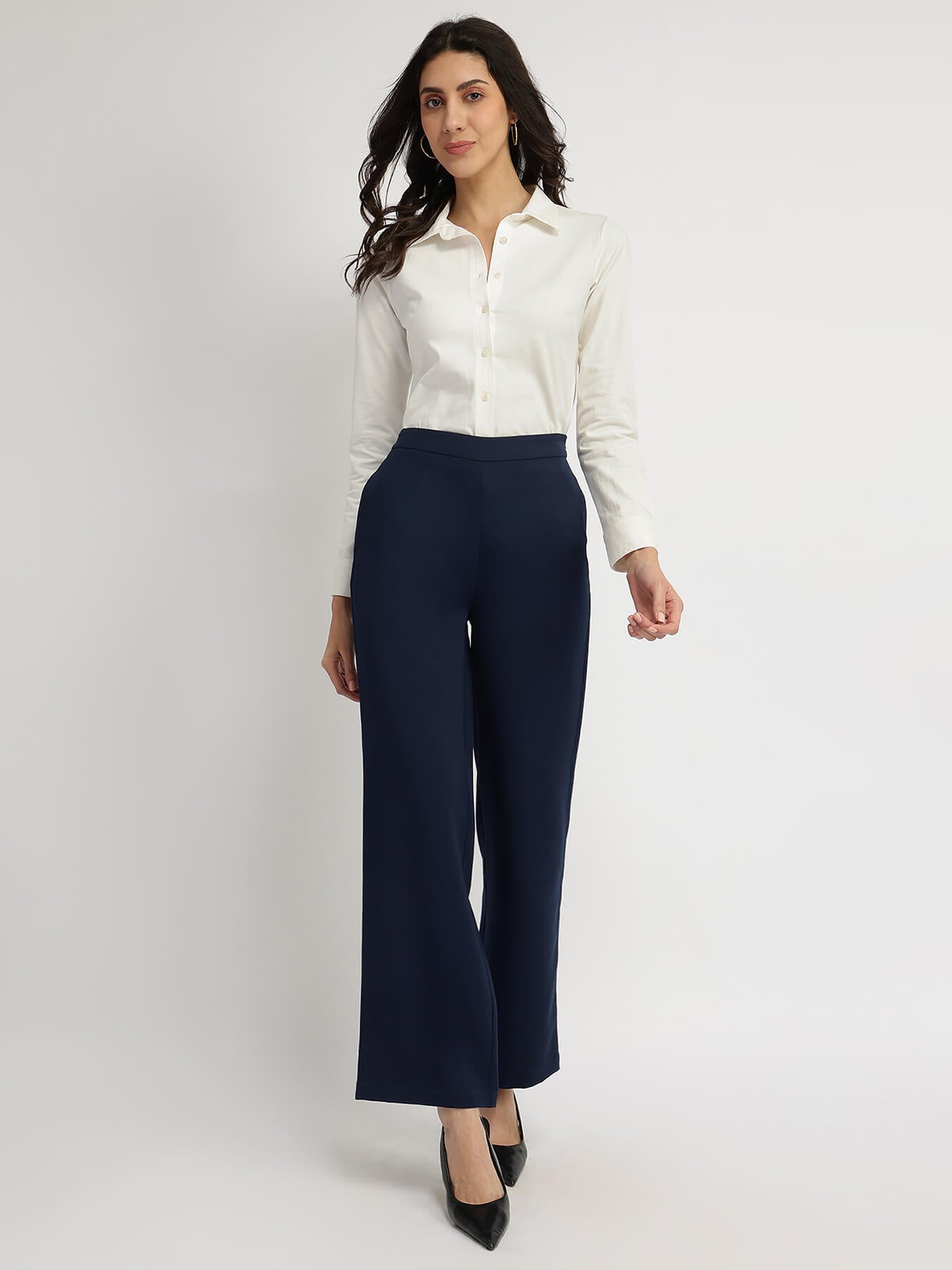 Cotton Knit Shirt - White