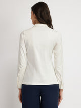 Cotton Knit Shirt - White