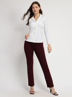 Resort Collar Knit Shirt - White