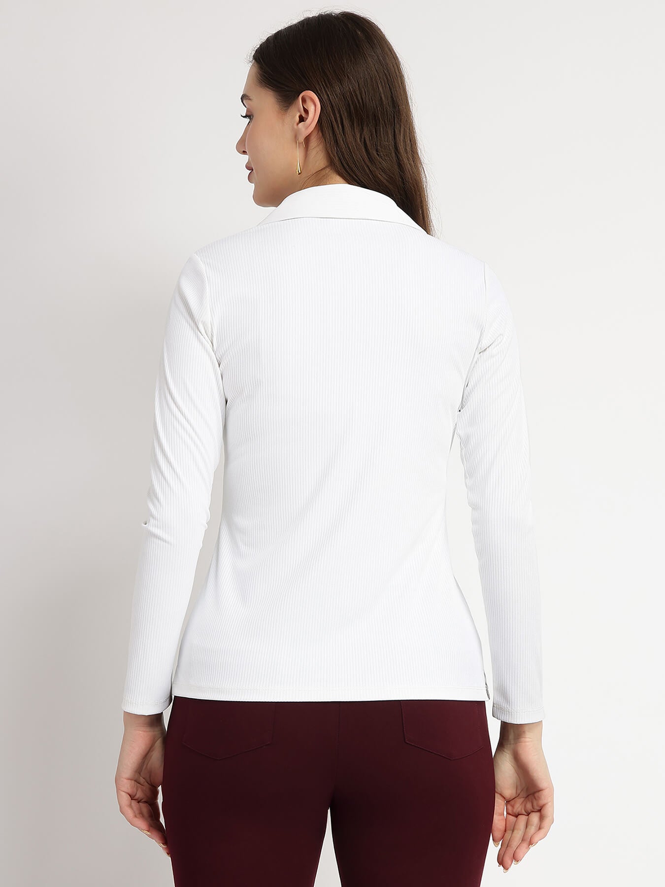 Resort Collar Knit Shirt - White