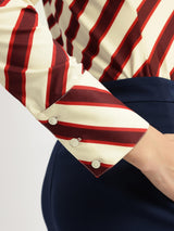 Striped Knit Shirt - Red