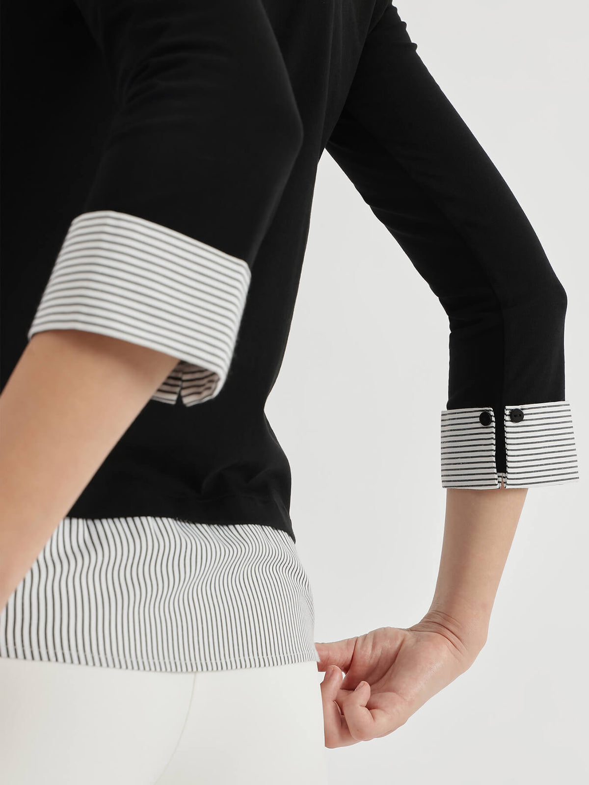 Collar Style T-Shirt - Black