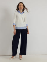 Collar Style T-Shirt - White