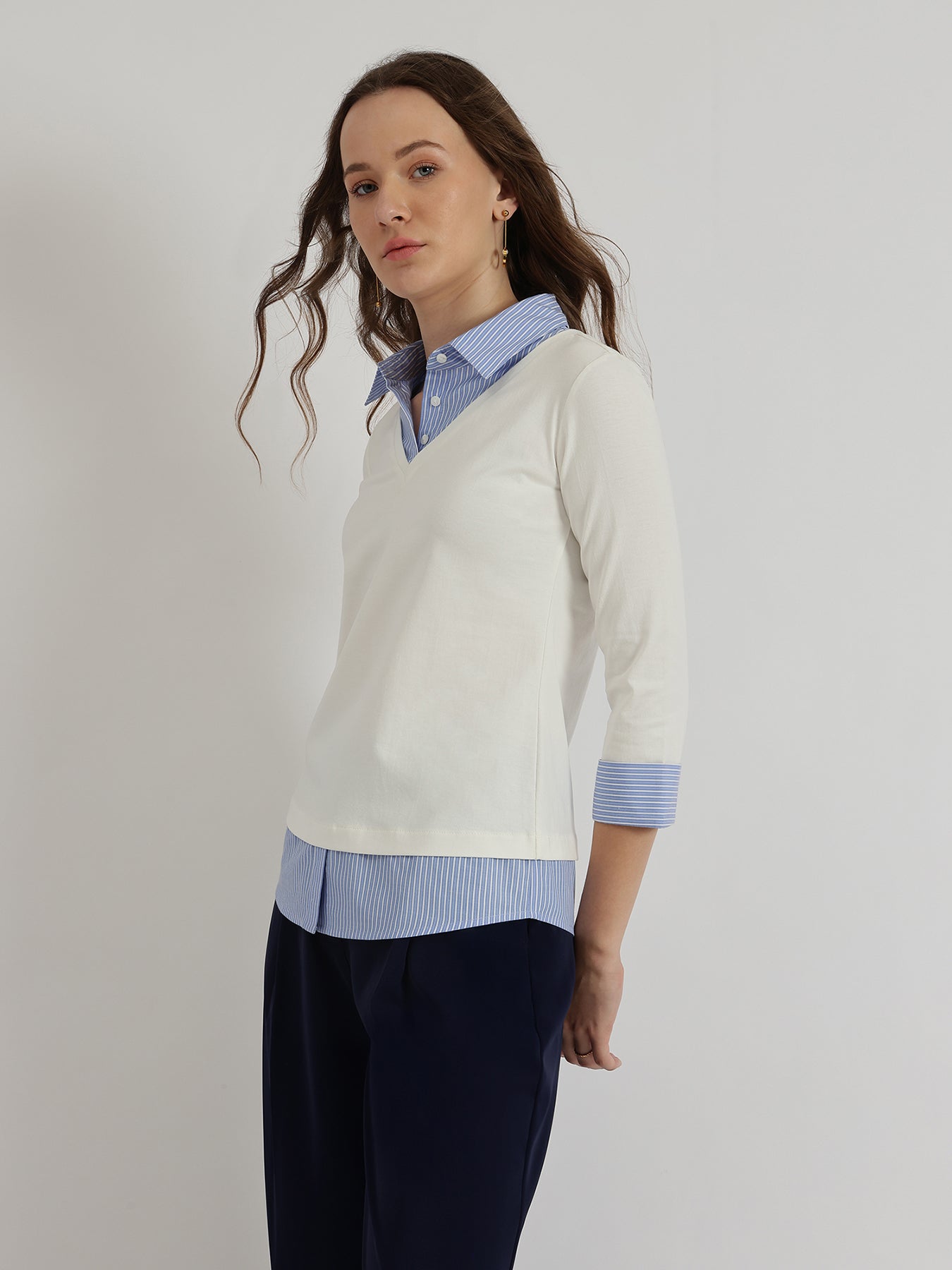 Collar Style T-Shirt - White