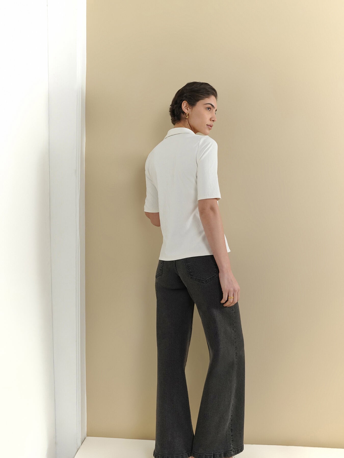 Ribbed Shirt - Off White