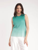 Ombre Knitted Top - Green