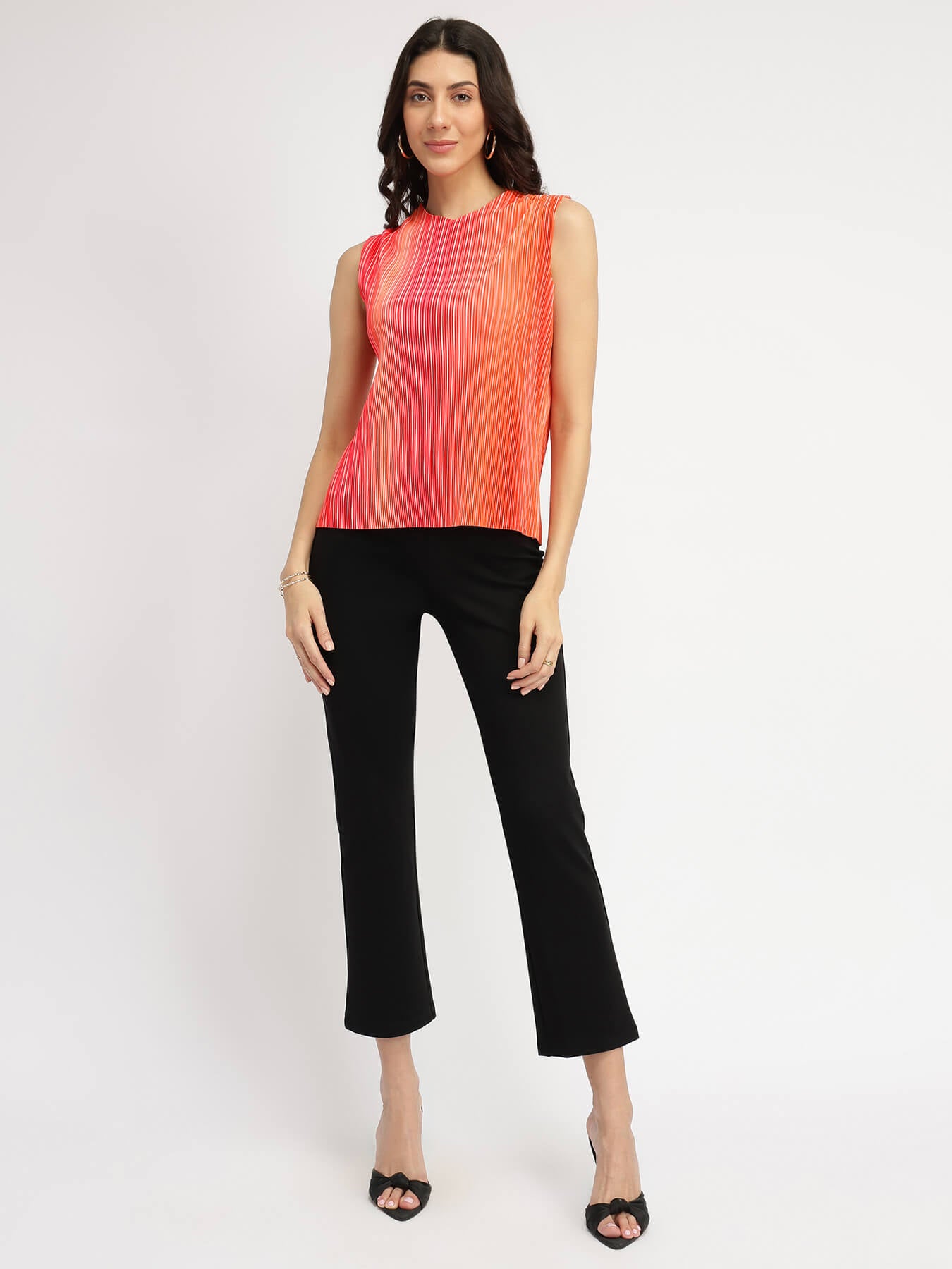Ombre Pleated Top - Pink