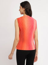 Ombre Pleated Top - Pink
