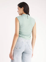 Ruched Top - Sap Green