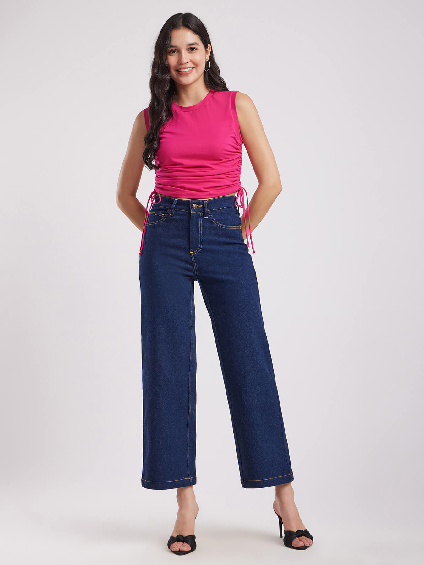 Cotton Lycra Top - Fuchsia