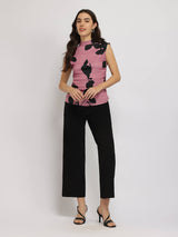 Stretchable Ruched Top - Pink