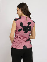 Stretchable Ruched Top - Pink