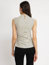Striped Knit Top - Black