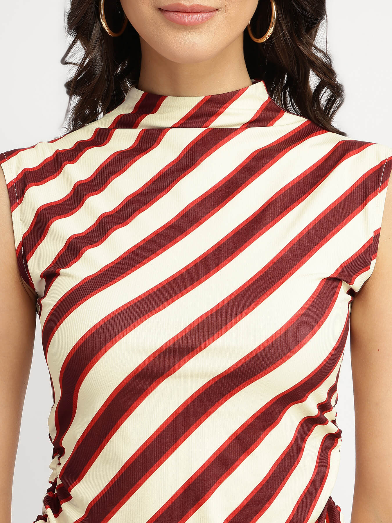 Striped Knit Top - Red
