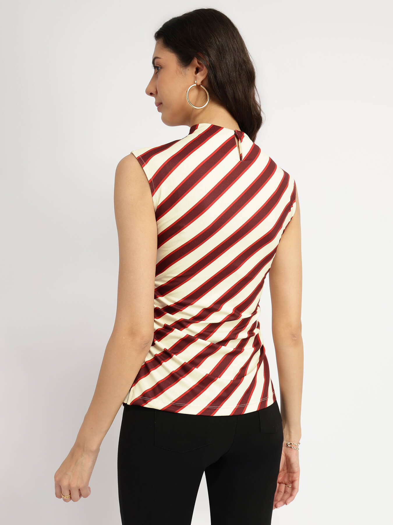 Striped Knit Top - Red