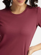 Round Neck T-Shirt - Mauve